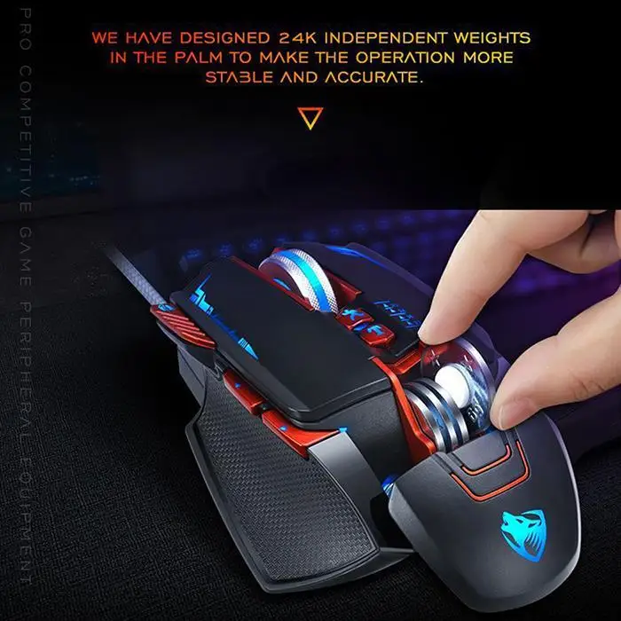 Прочная проводная USB игровая мышь для компьютера 1,5 м 5000000 раз 8 кнопок четырехходовые колесные игры