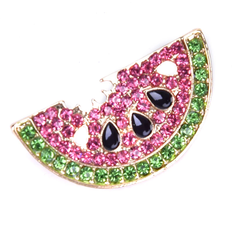 

1pcs Fashion Summer Style Rhinestone Fruits Brooches Cute Fruit Brooch Pin Kids Backpack Badges Jewelry Scarf Accessorie