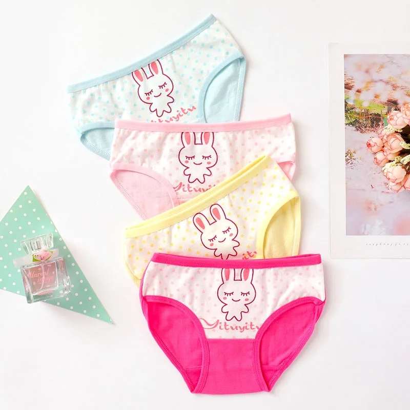 4pcs/lot fashion kids panties girls' baby underwear lovely child panties female clothing children cartoon Underwear briefs Girl - Цвет: 15