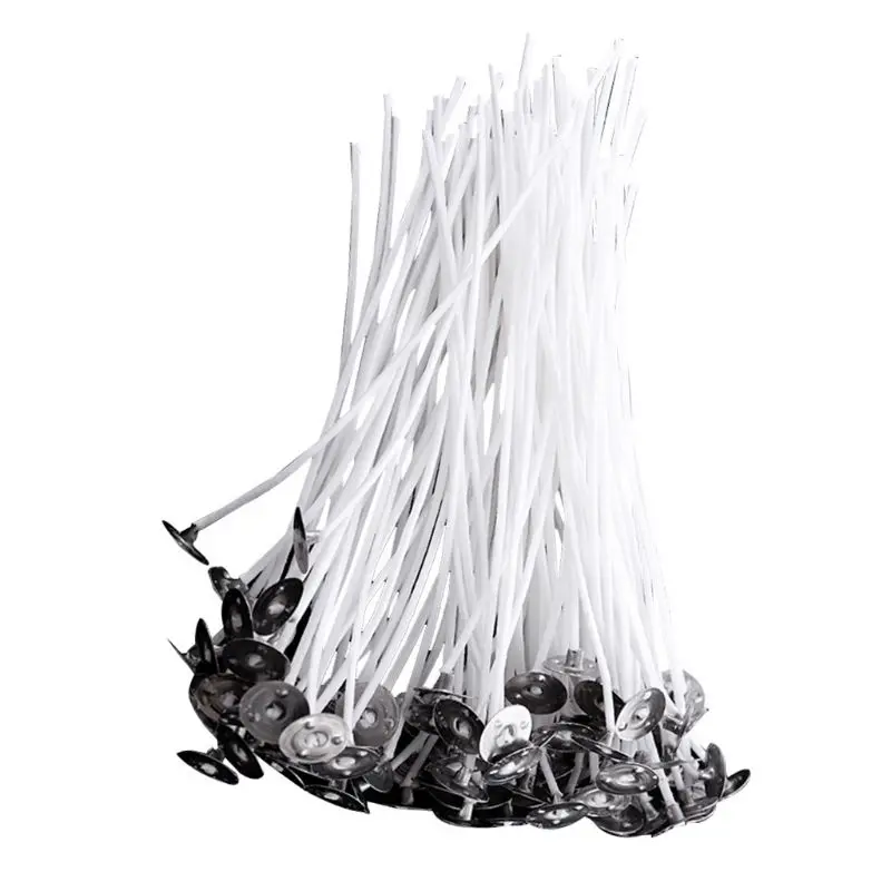 150 PCS Candle Wicks For Candle Making Low Smoke Natural Cotton Core Non-Toxic Durable Candles Making Supplies