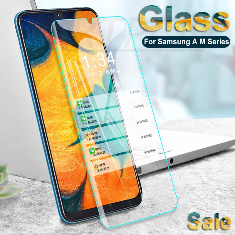 

9H Protective Glass on For Samsung Galaxy A10 A20 A30 A40 A50 A60 A70 A80 A90 M10 M20 M30 M40 Screen Tempered Glass Film Case