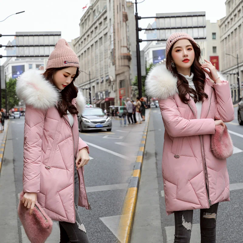 #*Cheap women winter jacket 2019 hooded plus size 3XL with fur collar warm thick parka cotton padded female fashion womens coat TB23