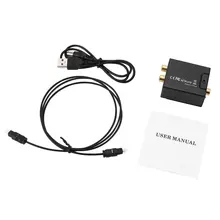 Цифро-аналоговый аудио конвертер Цифровой оптический коаксиальный RCA Toslink сигнал в аналоговый аудио конвертер адаптер для DVD tv