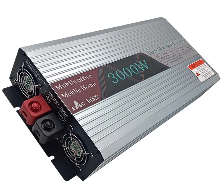 

High Quality PSW Pure Sine Wave DC 12V/24V/48V to AC 110V/220V 3000W Peak 6000 Watt Power Inverter