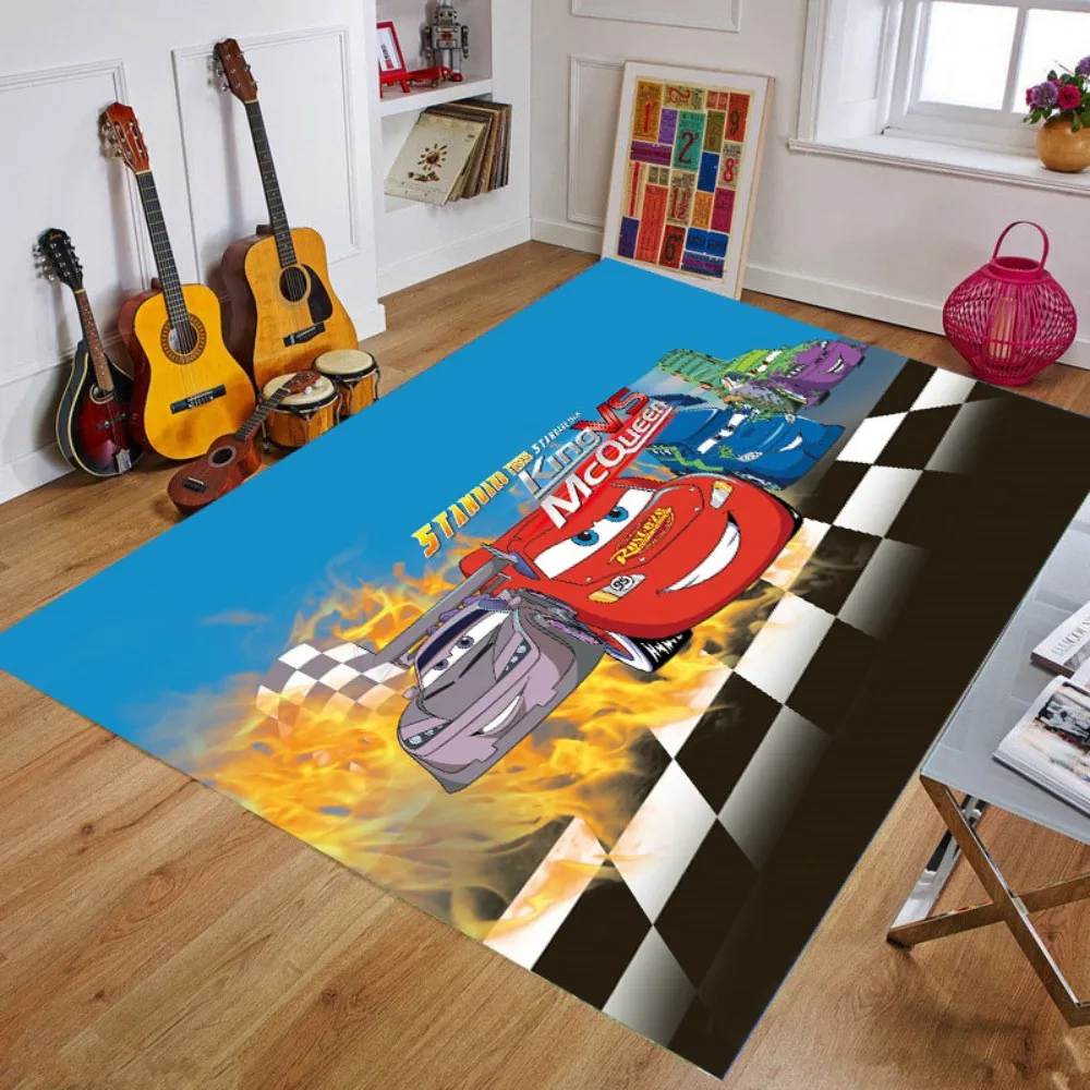 Disney Lightning McQueen Cars Play Mat Bathroom Children Carpet Doormat