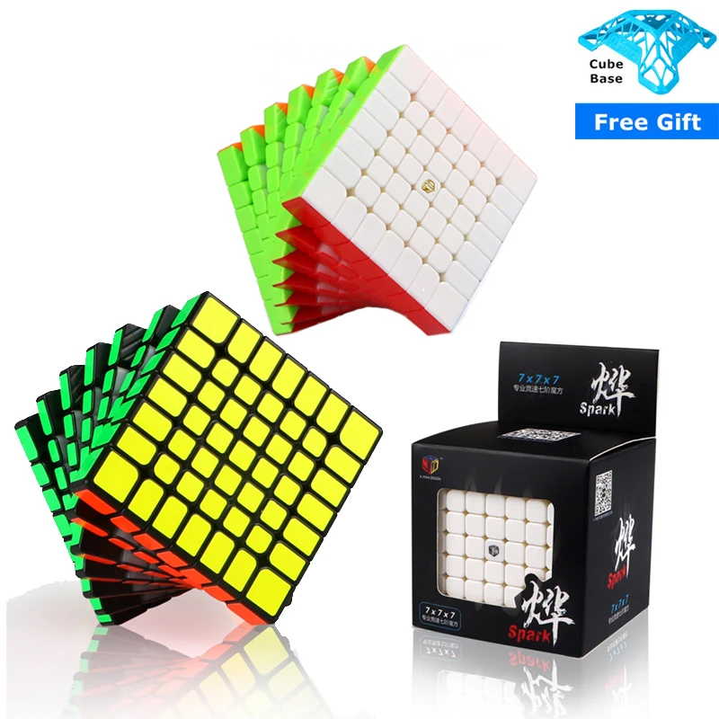 Qiyi X Man дизайнерский куб Spark 7x7 и магнитный M 7x7x7 профессиональный Mofangge XMD магический
