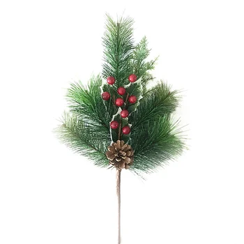 

Christmas Simulated PineNeedle PineTower Berry Short Branch Decoration Artificial Pine Plant Simulation DIY Decoration Handiwork