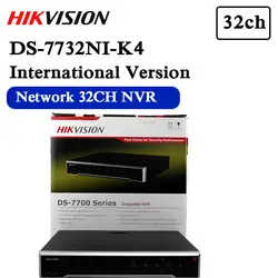 В наличии Бесплатная доставка hikvision DS-7732NI-K4 английская версия 32CH NVR с 4 SATA, 4K NVR до 8MP