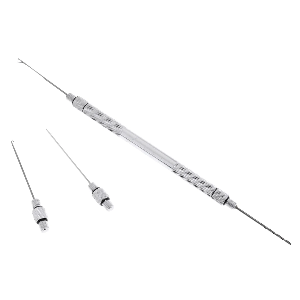 Aluminum Alloy 5 in 1 Carp Fishing Hair Rig Rigging Boilie Needle Coarse Fishing Baiting Rig Tool