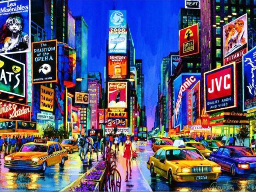 

DIY Diamond Painting Full Square Drill Resin Diamond Embroidery Cross Stitch Scenic Diamond Mosaic Landscape Rhinestone Scenery