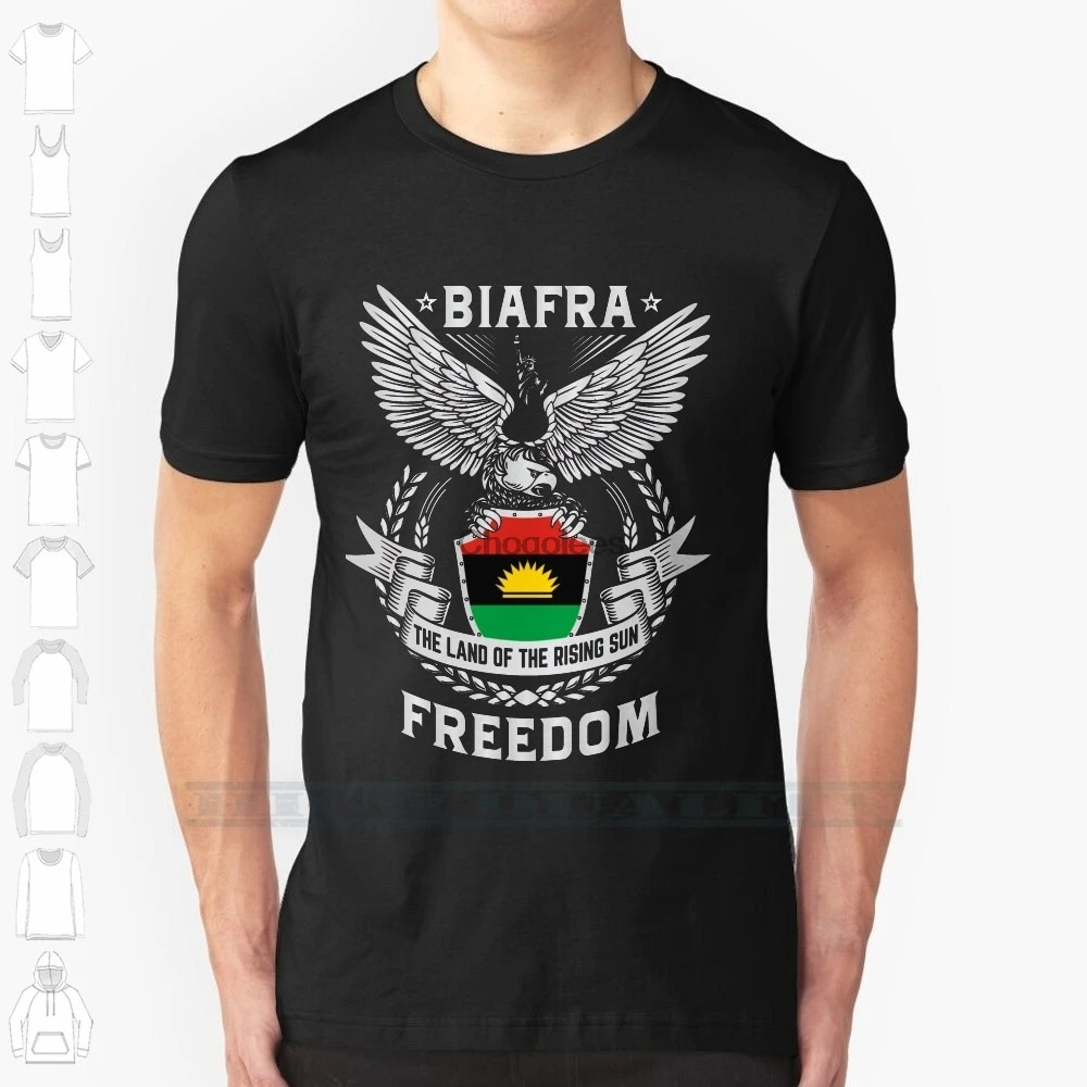 Футболка Biafra для мужчин и женщин крутая хлопковая тенниска с принтом флага