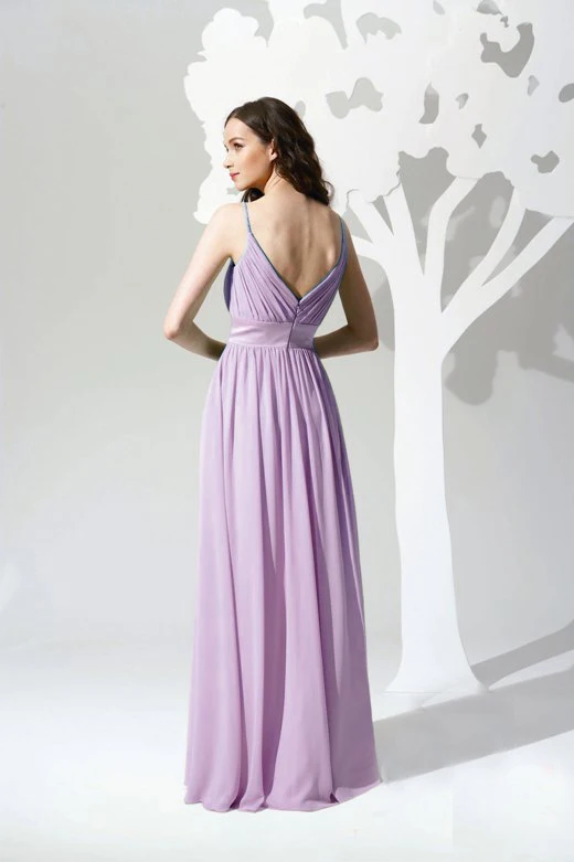 robe de soiree 20146 Новая мода Дешевые vestido de festa сексуальные длинные шифоновые вечерние платья для подружек невесты