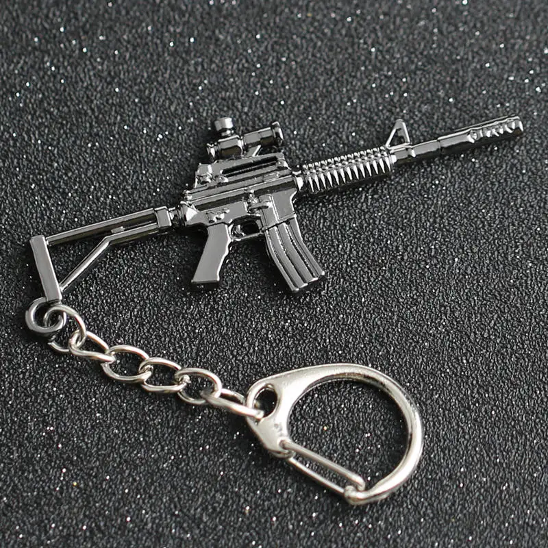 CS GO CSGO CF брелок АК 47 винтовка пистолет оружие счетчик удар крест огонь AK47 AK-47 брелок для ключей кольцо PUBG ювелирные изделия оптом - Цвет: M4A1