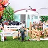 Oenux-figuras de acción en miniatura para niños, modelo de Casa de granja, vaca, gallina, cerdo, aves de corral ► Foto 2/6