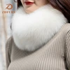 ZDFURS * Real Fox Fur Collar Women 100% Natural Fox Fur Scarf Winter Warm Fur Collar Scarves with magnet ► Photo 2/6