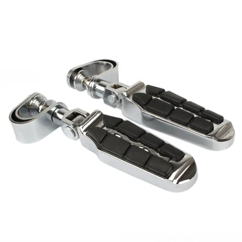 

1 Pair Motorcycle Highway Engine Guard Crash Bar Foot Pegs for Honda Yamaha Suzuki Kawasaki Motorcycle Accessories Foot Rest Sil