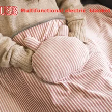 5 В USB электрическое одеяло более плотный обогреватель грелка электрический грелка для рук подогрев одеяло электрическое отопление одеяло теплая подушка плащ