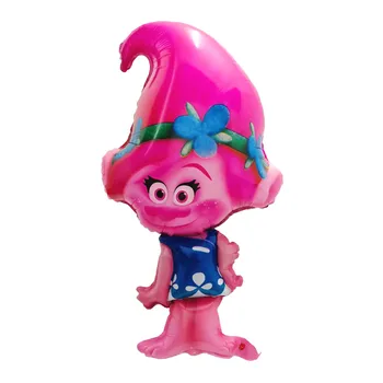 

10/50pcs 74*44cm Cute Cartoon Magic Elf Yellow Trolls Foil Balloons Baby Shower Birthday Party Decoration Air Globos Kids Toys
