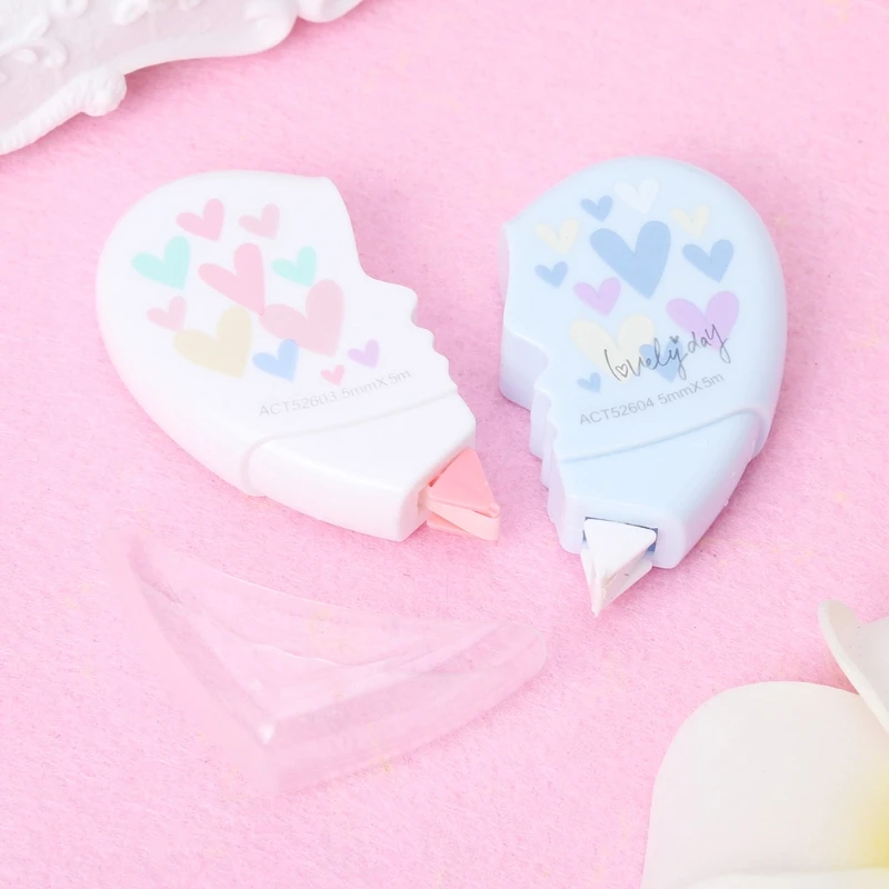 Лента для коррекции сердец Kawaii Канцелярские Принадлежности для студентов офисные школьные принадлежности 10 м L41E