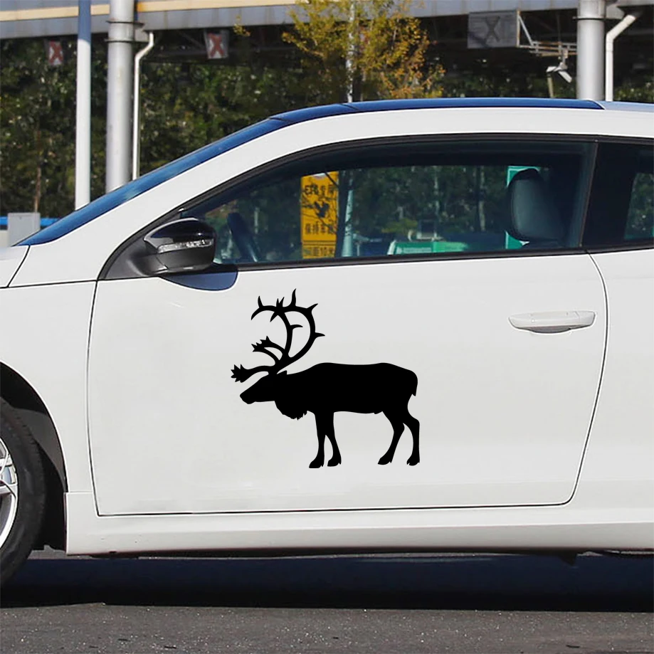 Креативные автомобильные наклейки с оленем Светоотражающие Водонепроницаемые