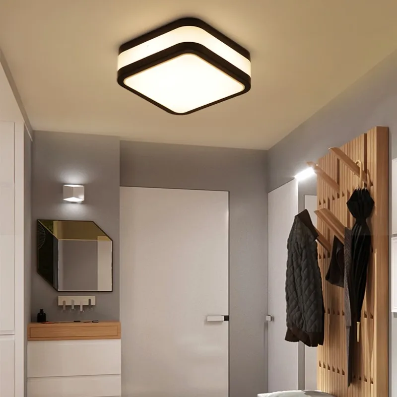 Квадратный круглый светодиодный потолочный светильник для ванной комнаты