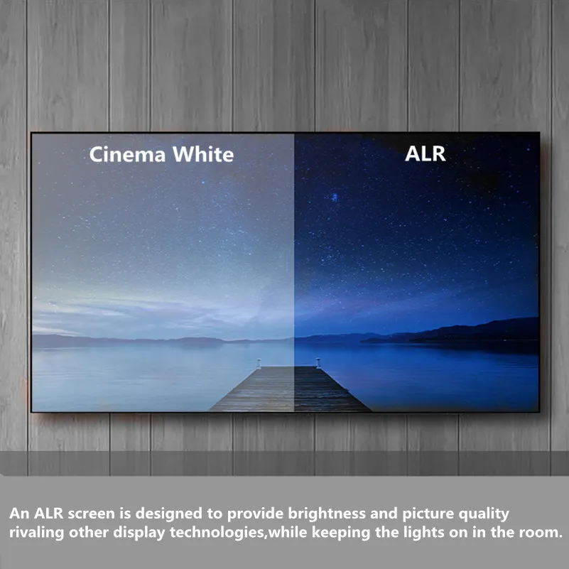 Формат кинотеатра Mivision 2 35: 1 4K Ultra HD Ready HDTV комнатный светильник отвергающий экран