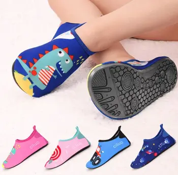 

Beach Shoes Kids Quick Drying Swim Shoes Casual Water Footwear Barefoot Light Pool Socks Children Cartoon Portable Beach Slipper
