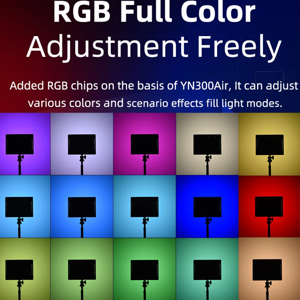 YONGNUO YN300AIR II RGB LED Camera Video Light 5 6