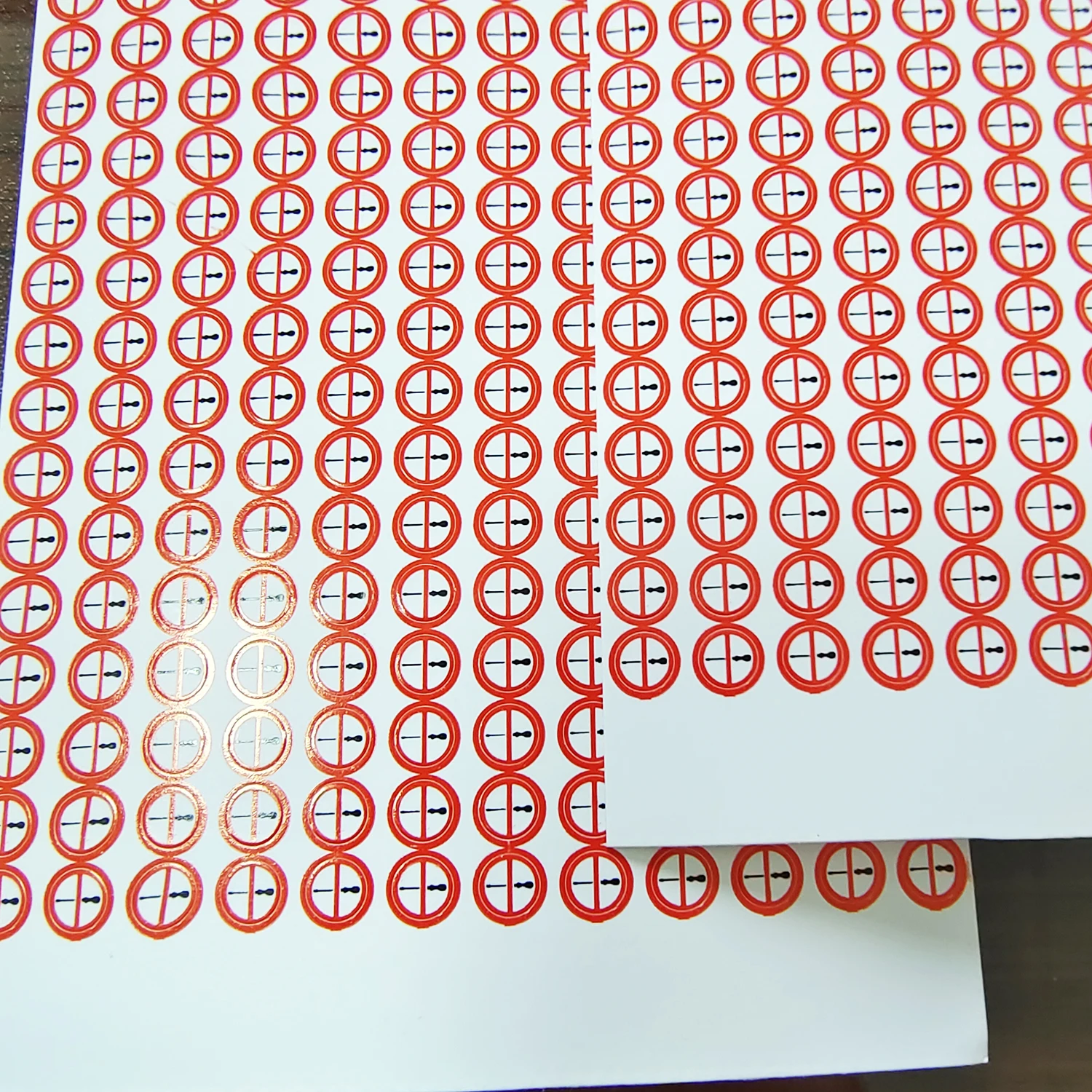 나사 구멍 드라이버 금지 서명 에그쉘 깨지기 쉬운 종이 스티커, 오픈 탬퍼 경고, 보증 라벨, 380 개, 5mm