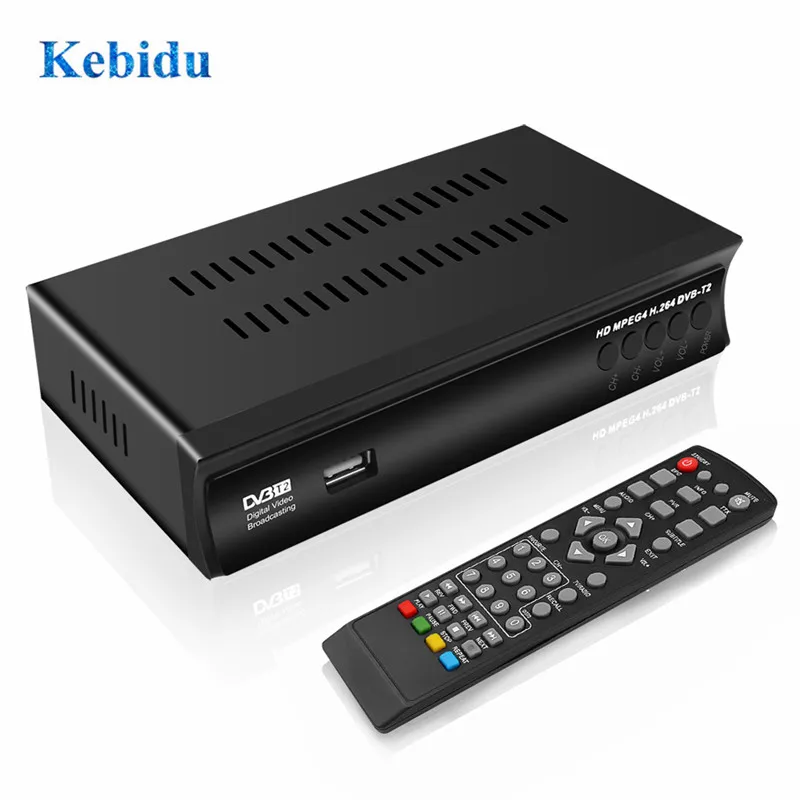 KEBIDU HD цифровой M2 ТВ тюнер рецептор DVB-T/T2 спутниковый ресивер MPEG DVB T2 H.264 наземный ТВ ресивер DVB T телеприставка