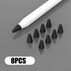 Housse de remplacement pour stylet, Compatible avec Apple Pencil 1ère et 2ème génération, en Silicone, pour iPad, 8 pièces 