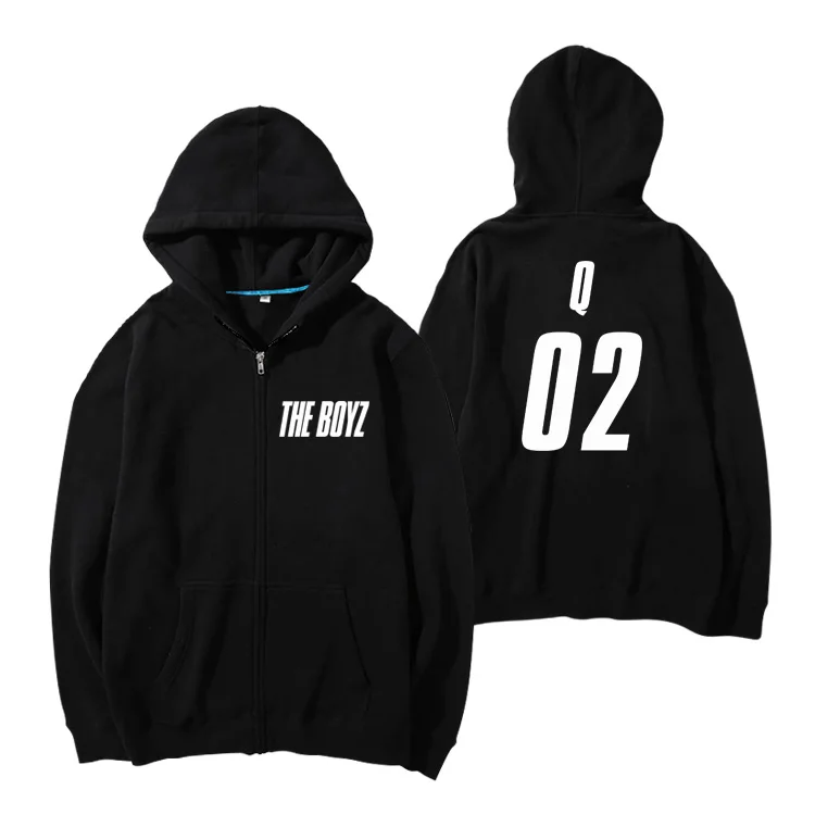Альбом THE BOYZ, толстовка на молнии, толстовки KPOP, модные женские/мужские, стильные, новые толстовки на молнии с капюшоном - Цвет: WY07