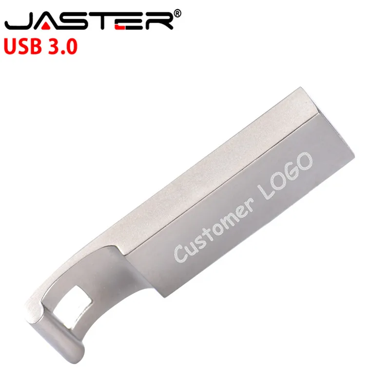 JASTER silver metal USB 3.0 pendrive(over 10PCS free logo) usb flash drive 4GB 16GB 32GB 64GB 128GB pen drive external storage