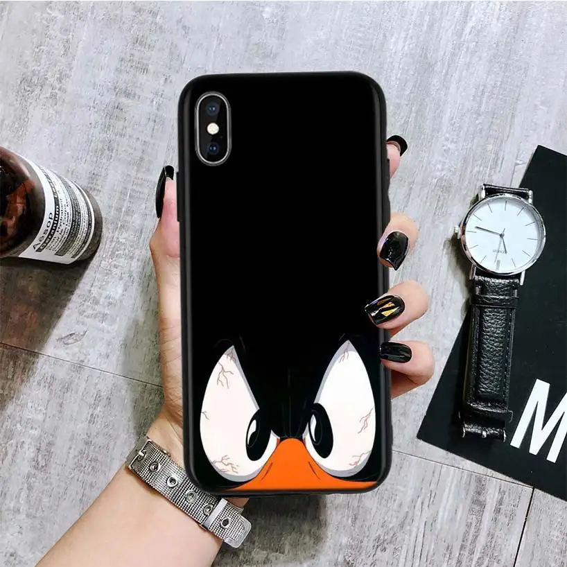 Bugs Bunny Looney Tunes черный чехол для телефона Apple IPhone 11 Pro XS MAX XR 7 8 6 6S Plus X 10 Ten 5 5S SE Coque Shell