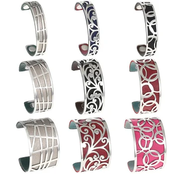 

Legenstar Flower Interchangeable Cuff Bracelet Manchette Femme Large Stainless Steel love Bracelets Bangles For Women Jewelry