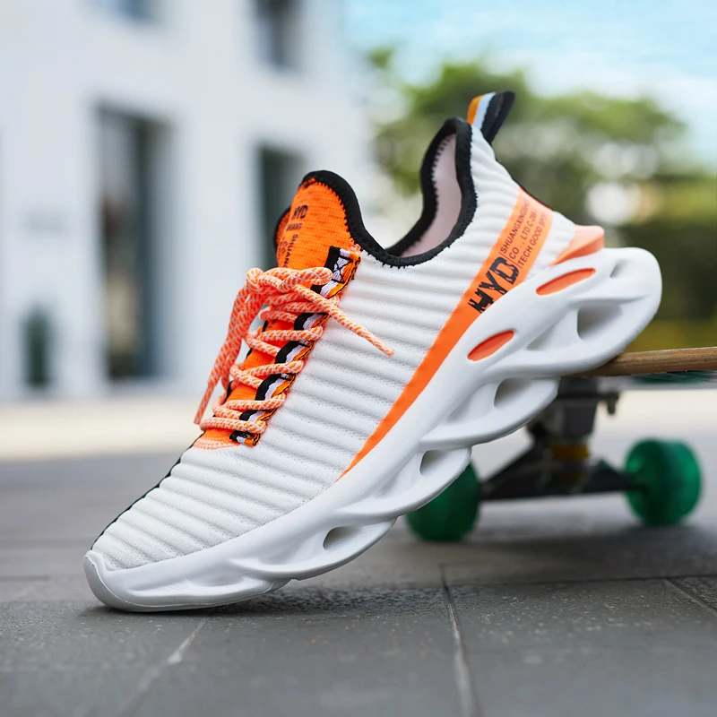 Billige Sommer Trend Stil männer Casual Schuhe 2019 Neue Mode Atmungsaktives Mesh Licht Persönlichkeit Turnschuhe Fliegen Weben Tenis Masculino