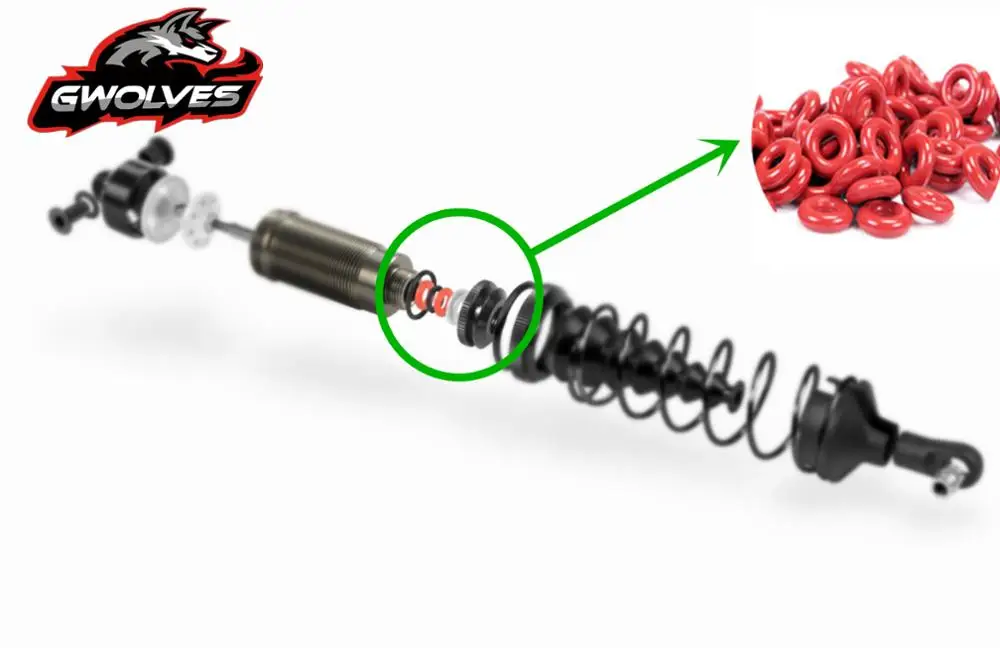 10Pc Rc O Ring Cerchio Ammortizzatori Olio Ammortizzatore Guarnizione In Silicone Resistente Alla Corrosione Per Rc Boat Car Airplane Quadcopter Rc Pa