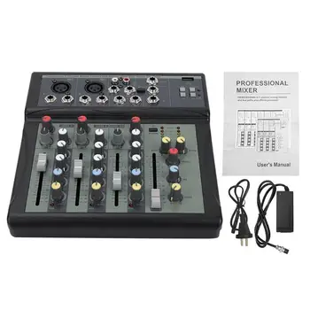 

Professional KY-4S DJ Mixer 4 Channels BT Sound Mixing Console With USB MP3