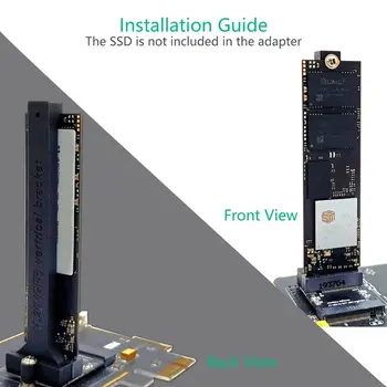 

M.2 nvme SSD to M.2 key A/E Adapter Vertical Installation) for 2280 SSD