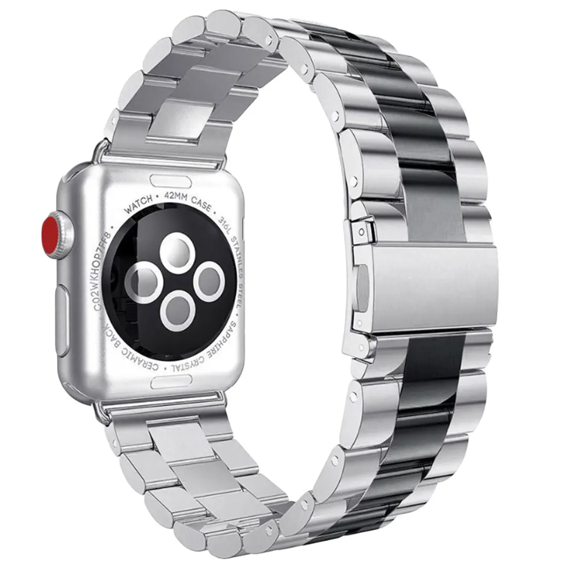 7 Ремешок из нержавеющей стали для Apple Watch 5, 4, 3, 2, 1, ремешок 38 мм, 42 мм, браслет, спортивный ремешок для iWatch, ремешок на запястье - Цвет ремешка: 7