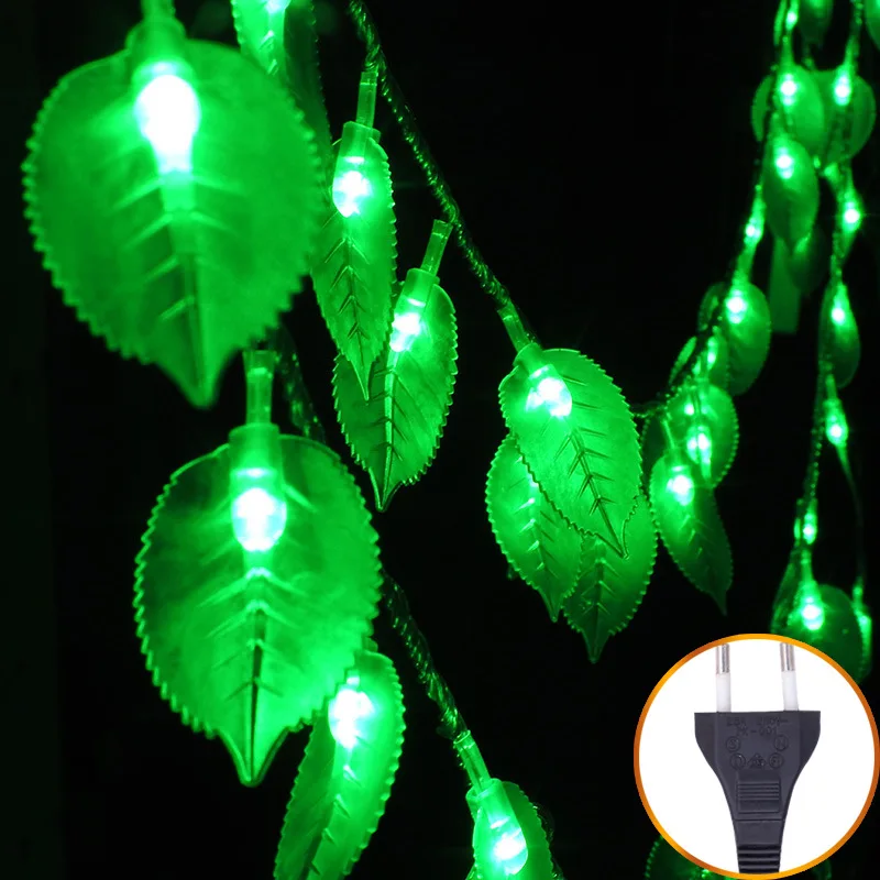

Manufacturers Direct Selling LED Leaf Lighting Chain Outdoor Waterproof Colorful Lights Courtyard Decoration String Lights Stars