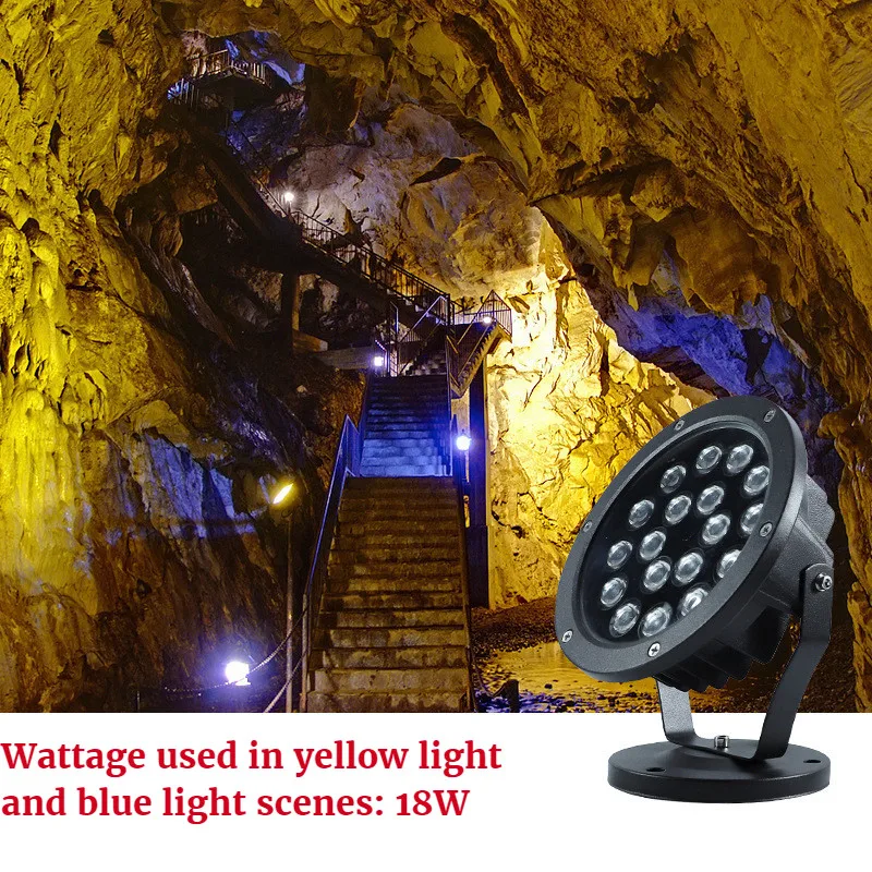 Led Warm Light Wall Washer Light Rgbw Landscape Lighting Flood Path Lights Garden Lights Gazebo Decoration Waterproof Lamp