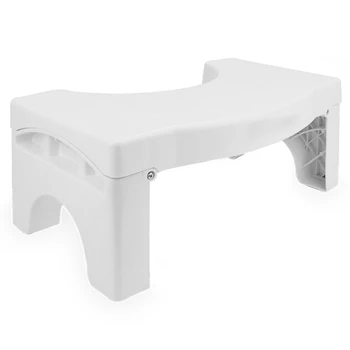 

Foldable Household Toilet Stool Portable Bathroom Furniture For Kids Squatting Folding Footstool Thickened Plastic Toilet Stool