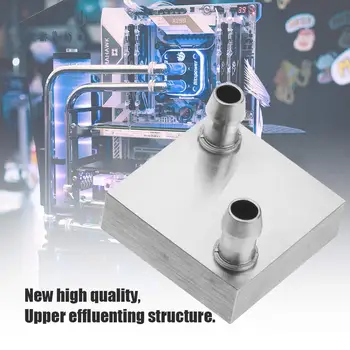 

KEBETEME CPU Water Cooling Block For Computer Radiator for PC And Laptop CPU Silver Heat Sink System Aluminum