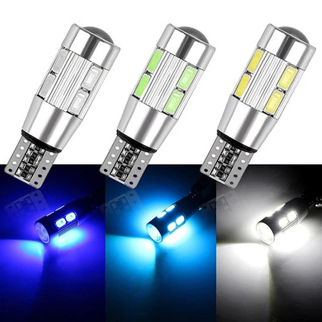 501 T10 194 Led Car Side Light Bulbs Canbus Error Free Xenon W5w Sidelight  Lamp