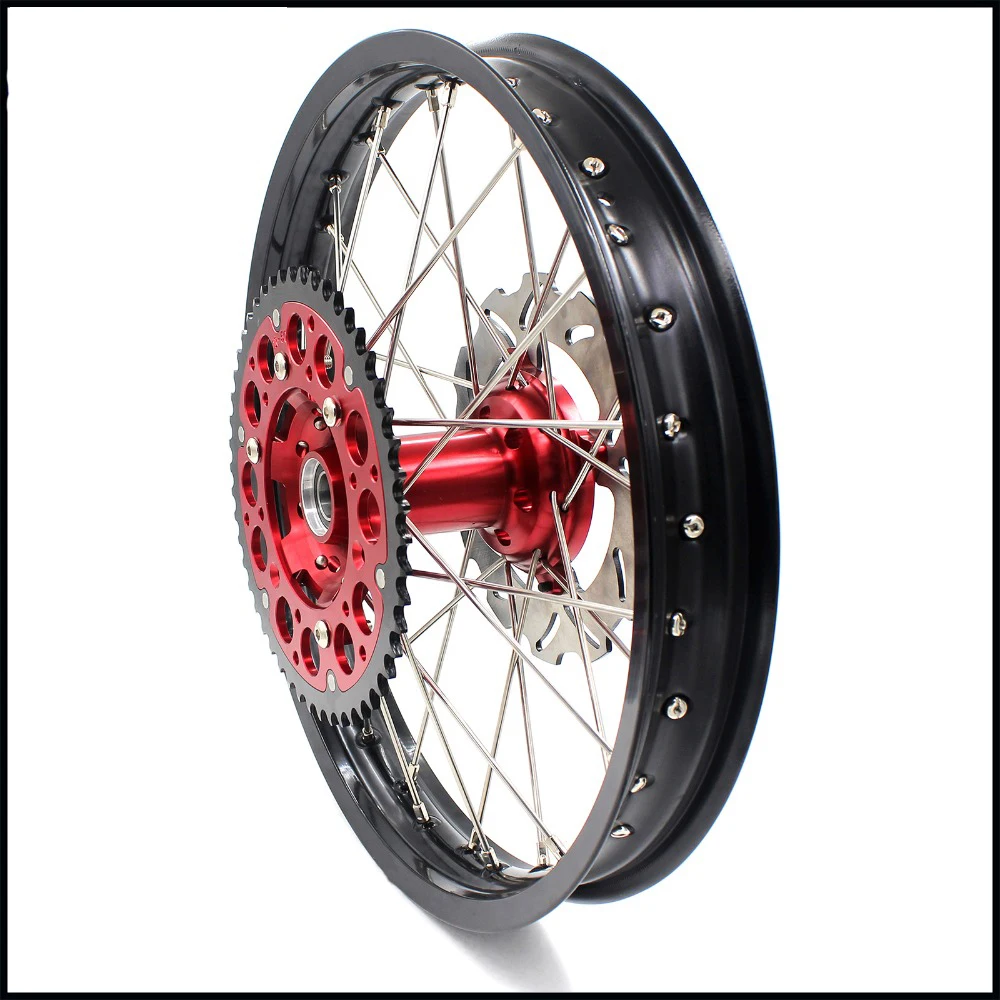 Колесный обод для мотоцикла Honda CRF 250R 2 15 2004 450R 2013 2002 2012 мм красная звездочка дисков
