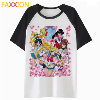 

Sailor Moon Super Inner Senshi t shirt t-shirt graphic tshirt female kawaii clothing tops femme tee women harajuku cartoon K4637