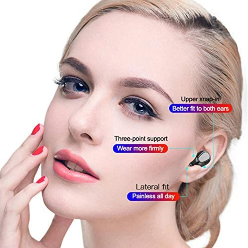 Bluetooth 5 0 Earphone Wireless LED Display TWS Stereo Sport Waterproof Stereo Earbuds Headset Headphone