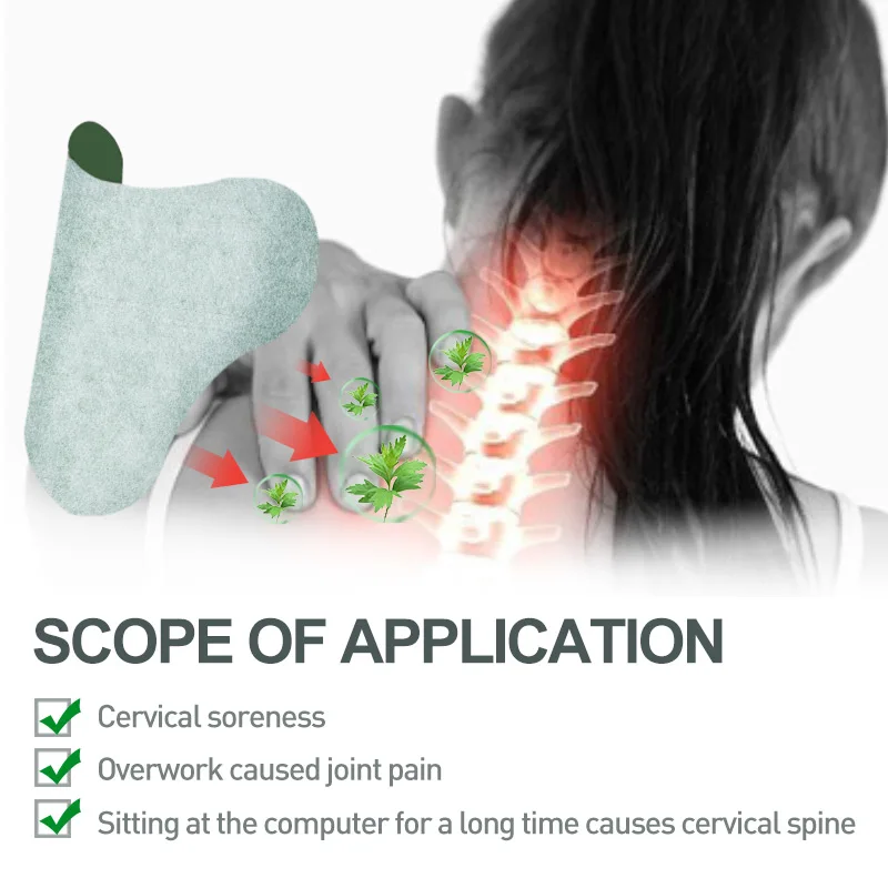 Sumifun 12Pcs Cervical Vertebra Pain Relief Patch Chinese Medical Plaster Joint Body Wormwood Arthritis Pain Removal Killer