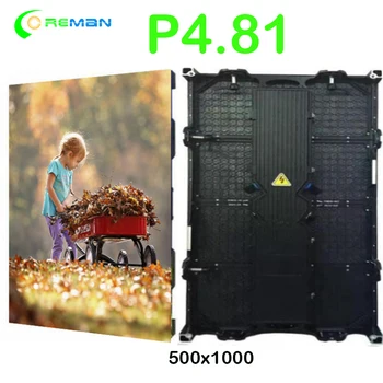 

led animation screen pantalla led publicidad P4.81 full color led cabinet 500x1000 hire led video wall digital screen P2.9 P3.9